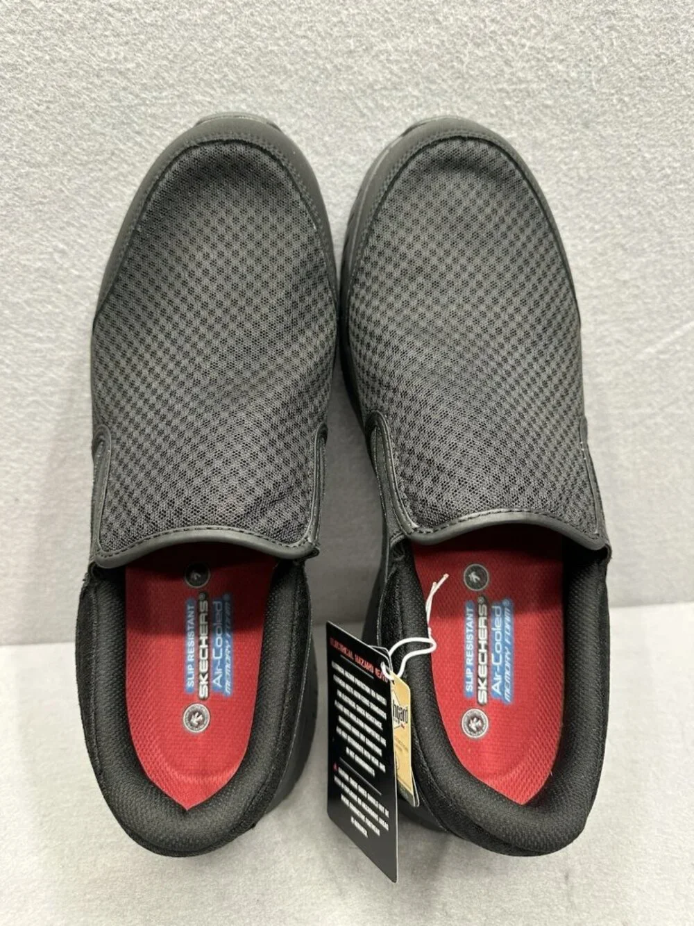 Skechers Mens 12 Shoes Urgran Slip Resistant Work Relaxed Fit Squad SR 200273BL